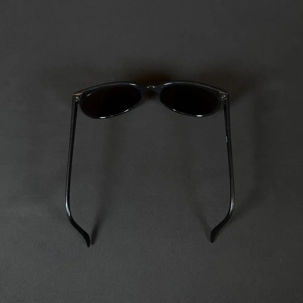 Vuarnet 002 Black Pouilloux Brown Lens Vintage Sunglasses France W CASE